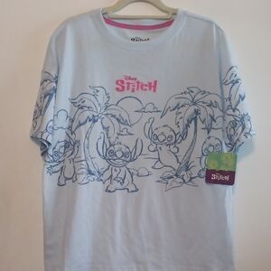 Disney Stitch Graphic T-Shirt  Sky Blue